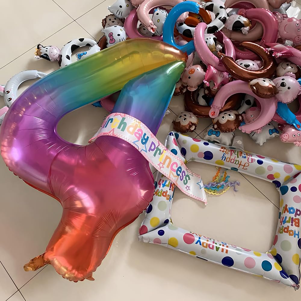 Foil Globo Número 5 Azul 40" (101cm), Inflable Helio o aire, Gigante Numeros 0-9, 10-19, 20-29, 30-100, Grande Globos Decoración para La Boda Aniversario y Cumpleaños Fiestas — view 258