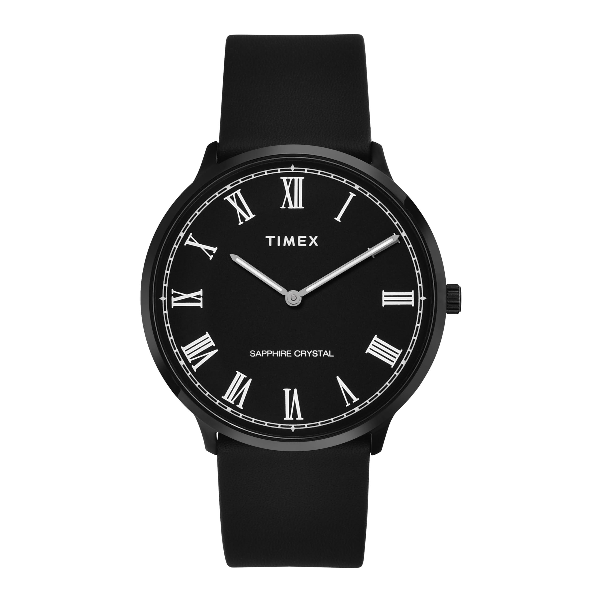 TIMEX Men Leather Black Round Analog Dial Watch- Tweg22105, Band Color-Black (B0CQRPJCHZ) Amazon Price History, Amazon Price Tracker