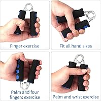 HORNO 2-Pack Soft Foam Hand Grippers - Boost Wrist, Forearm & Finger Strength Fast with 20-25kg Tension