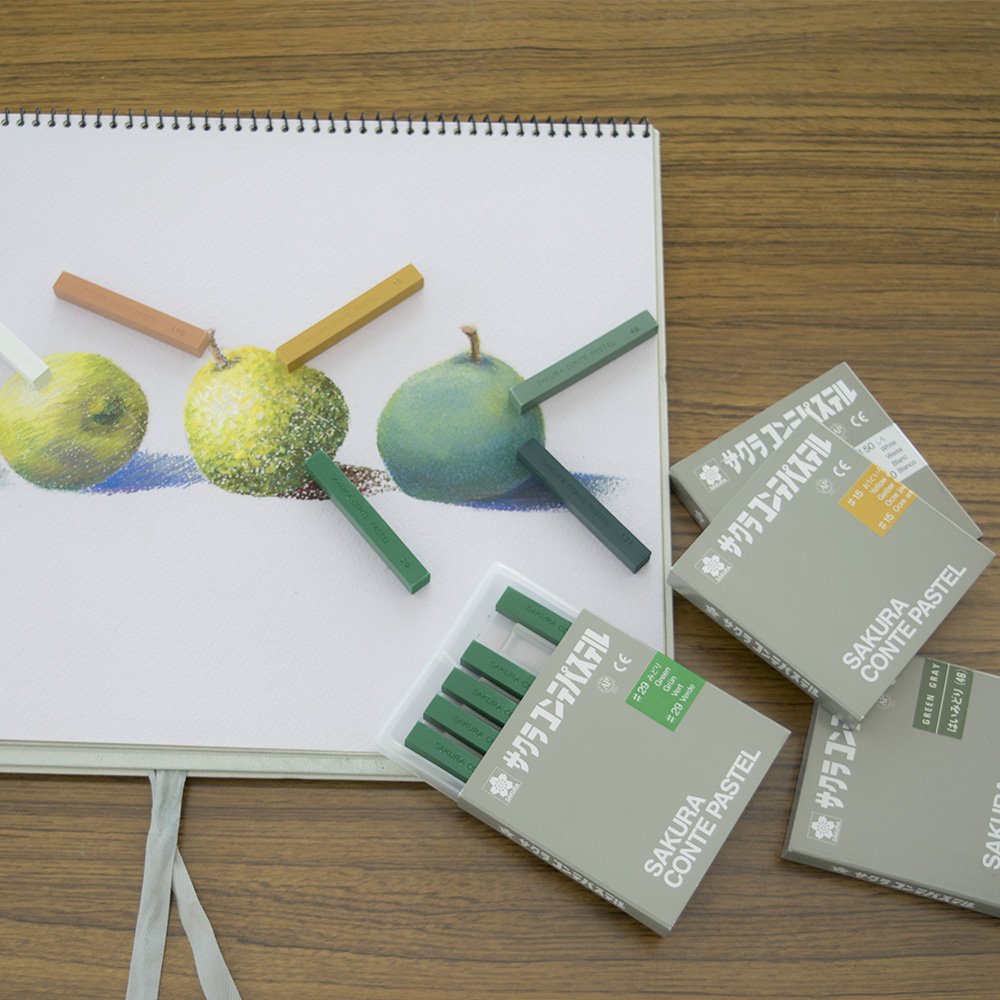 パステルクレパス Amazon.co.jp: サクラクレパス コンテパステル 水色 6個 CTバラ