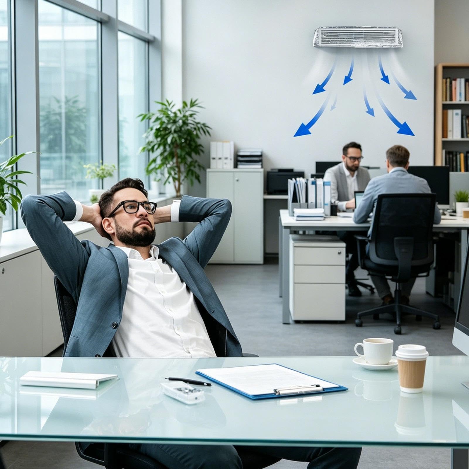 Deflector de ventilación: desviador de magnético para aire acondicio