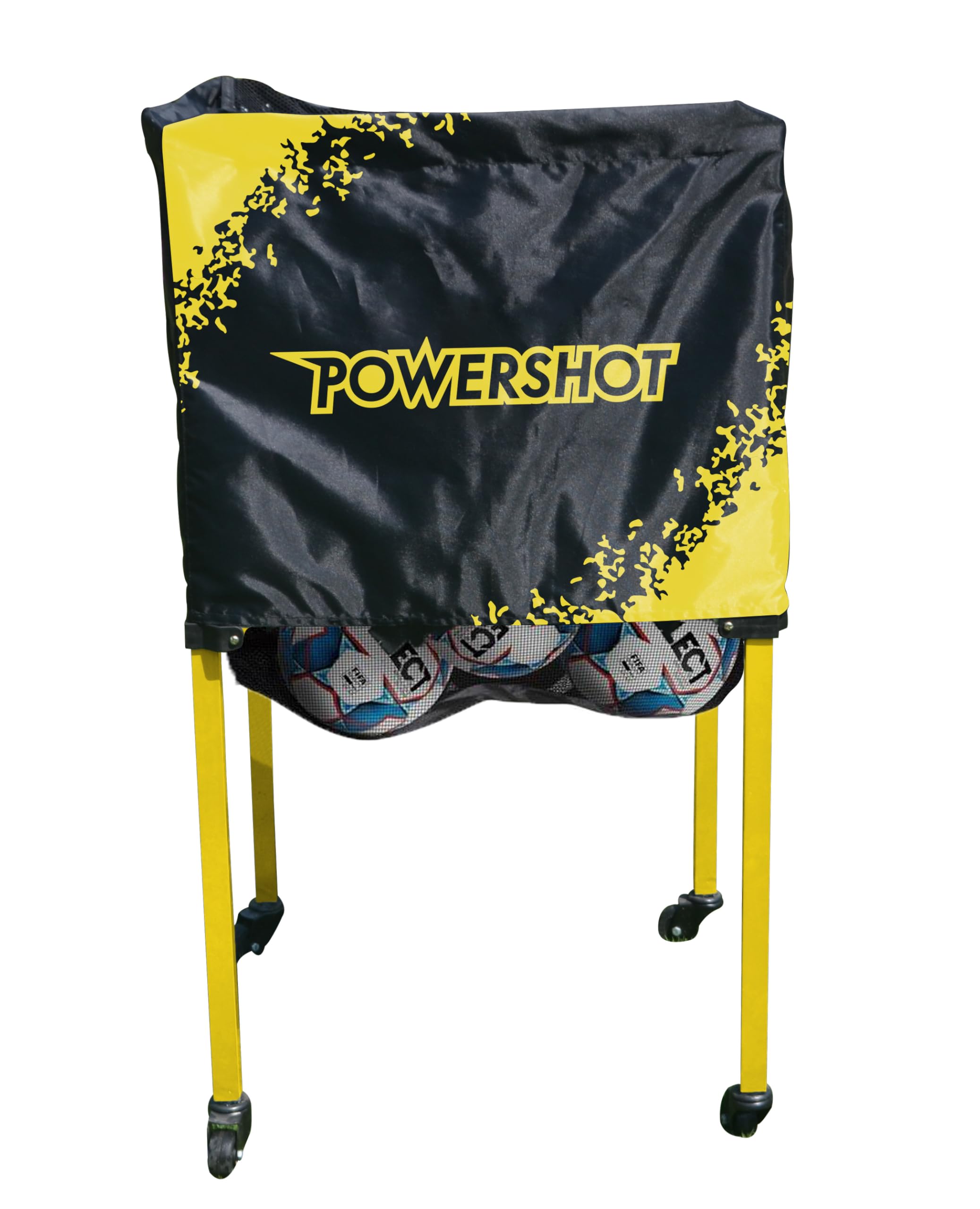 POWERSHOT® Carrello portapalloni - ALLUMINIO - PIEGHEVOLE- 20 palloni