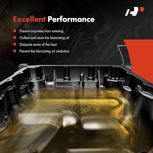 Miniatura 5 de A-Premium Cárter de aceite de motor con tapón de drenaje compatible con Hyundai Genesis Coupé 2010 2011 2012 2013 2014 L4 2.0L