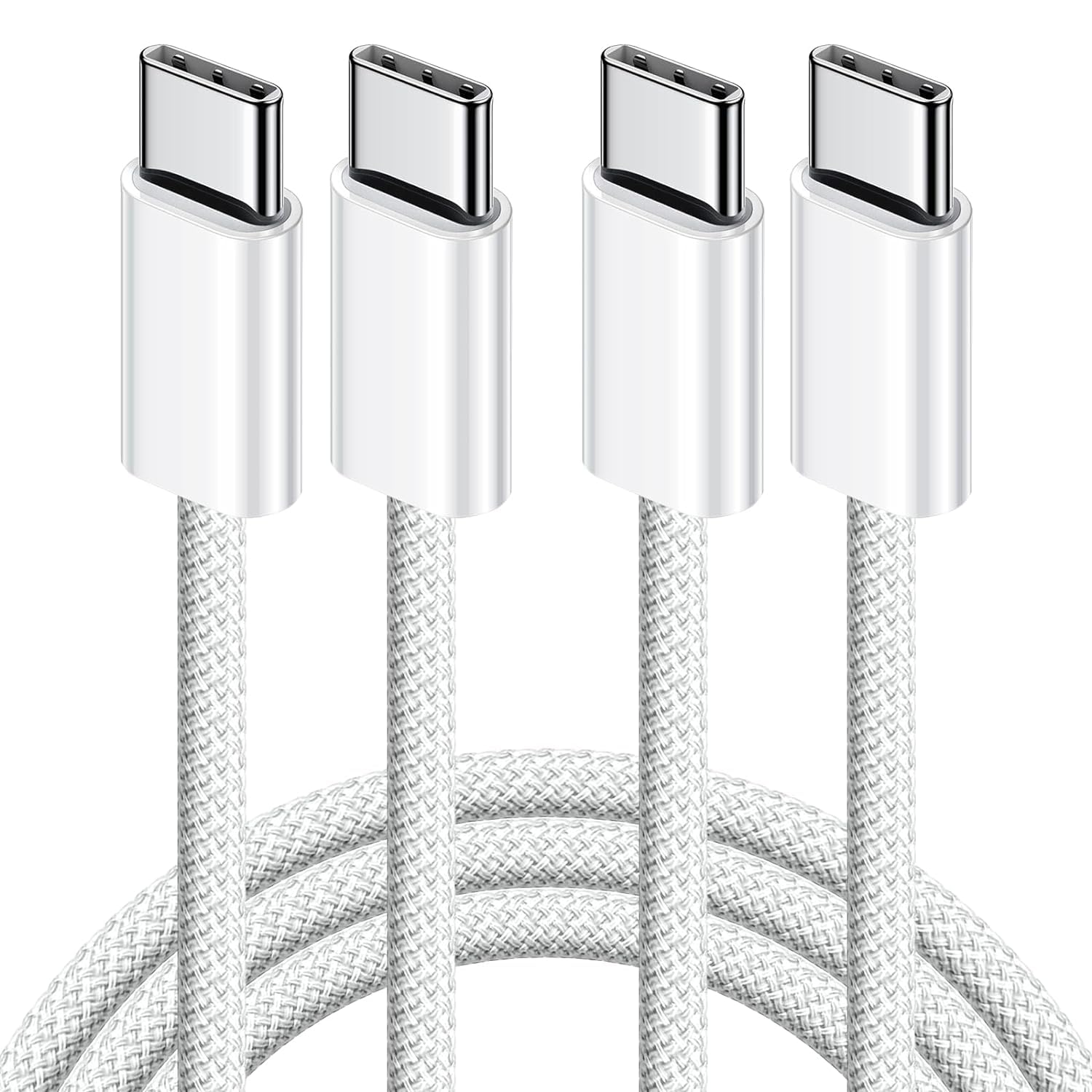 USB C Charger Cable, Type C to C Charging Nylon Braided Cord Wire with 20w Adapter Compatible for iphone 16/15/15 Plus/15 Pro Max, I pad Pro, Mac Book,Samsung S24/S23 Ultra/S22/S23 Fe 5G, pack of 2