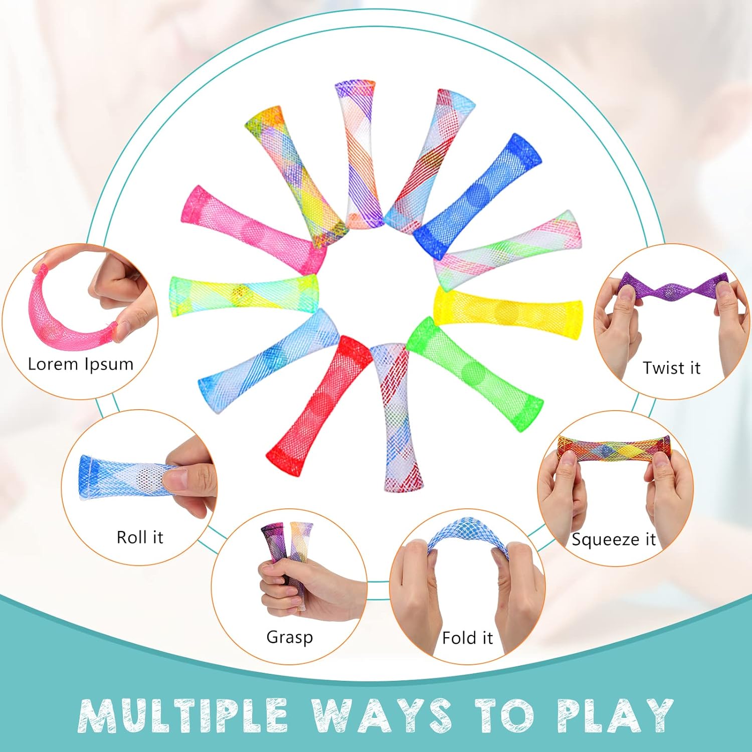 Jerify 200 Pcs Marble Mesh Fidgets Toys Colorful Marble Fidgets Sensory Stress Relieve Toy Silent Quiet Toys Bulk for Adults School Classroom Anxiety Gifts, Helped with ADHD ADD OCD Autism