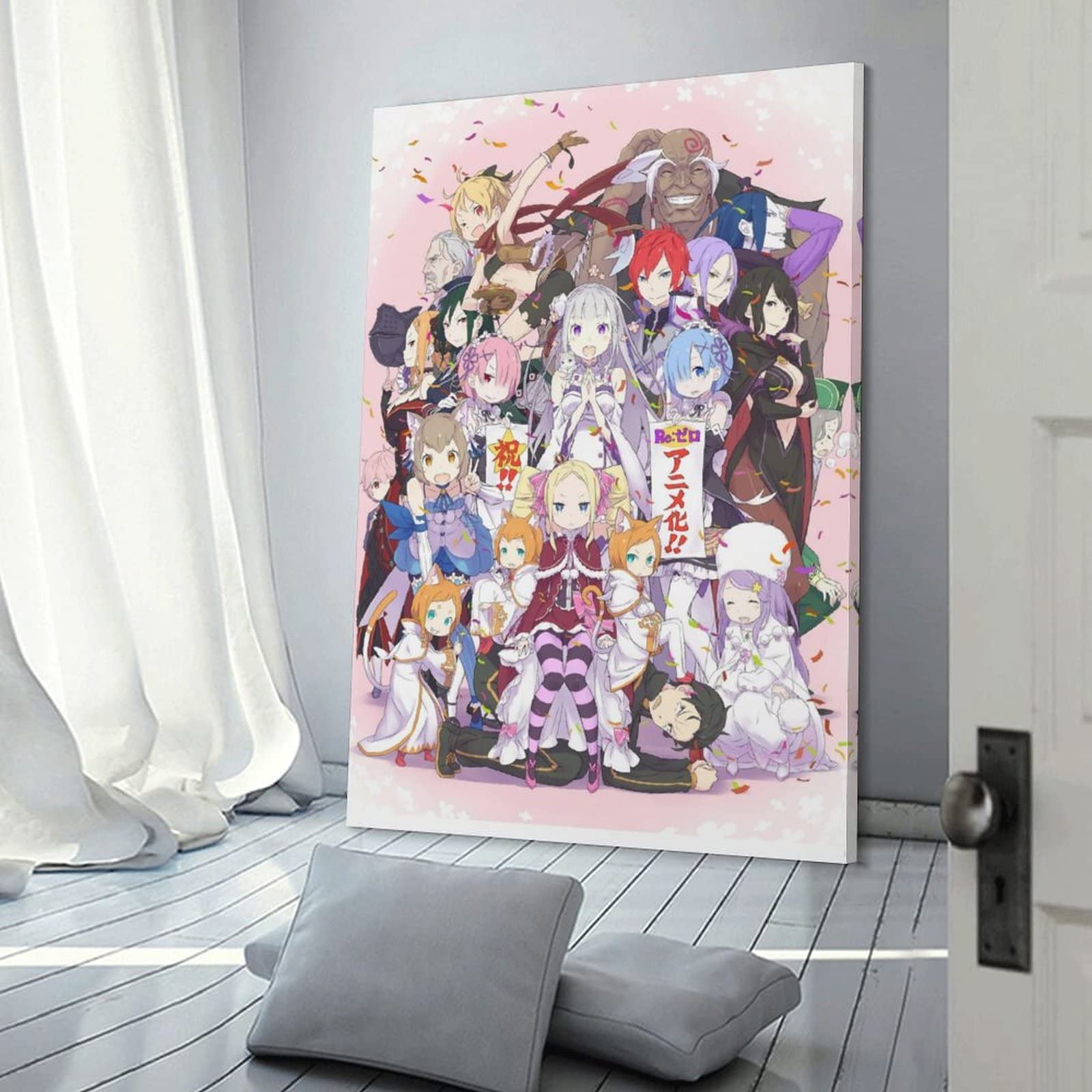 Amazon.co.jp: リゼロ レム 大きな壁アート キャンバスアート 壁掛け