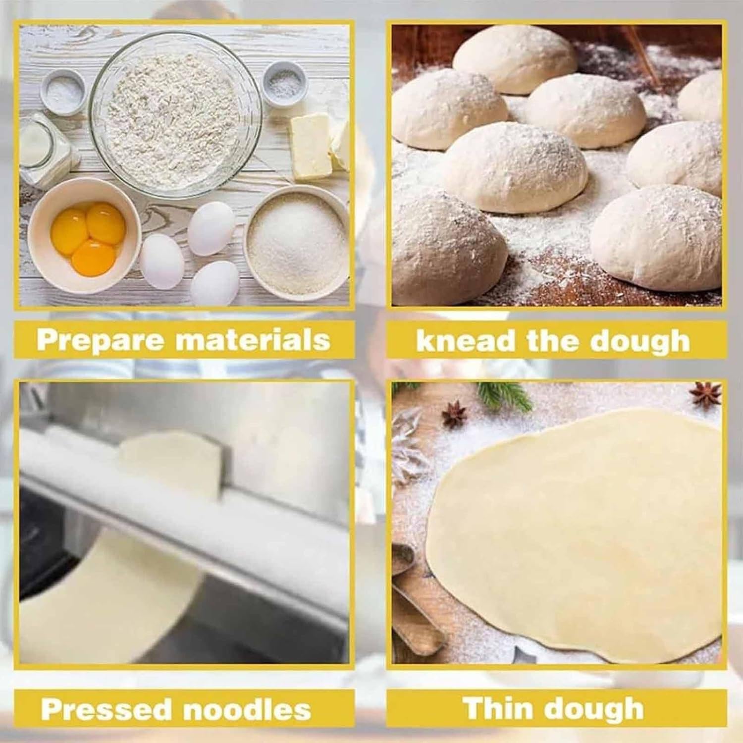 Kompakter manueller Teigschneider – Rollwerkzeug mit einstellbarer Dicke für Brot, Marzipan, Fondant – sichere Familiennutzung, kein Strom erforderlich, 30,5 cm und 39,9 cm Optionen