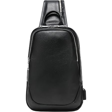 Amazon Lannsyne ボディバッグ 本革 メンズ ボディバック 男性 ワンショルダーバッグ 革 肩掛けバッグ 人気 9 7インチipad対応 Usb充電ポート 左右肩付替え 通勤 通学 カジュアル 鞄 ボディバッグ ワンショルダー