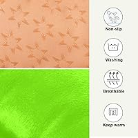 Vista 142 de Dog Bed Mat Soft Comfortable Anti-Slip Bottom Pet Mat Washable Cat Kennel Crate Pad for Small Medium Large Pets 18x24in Hot Pink Beige