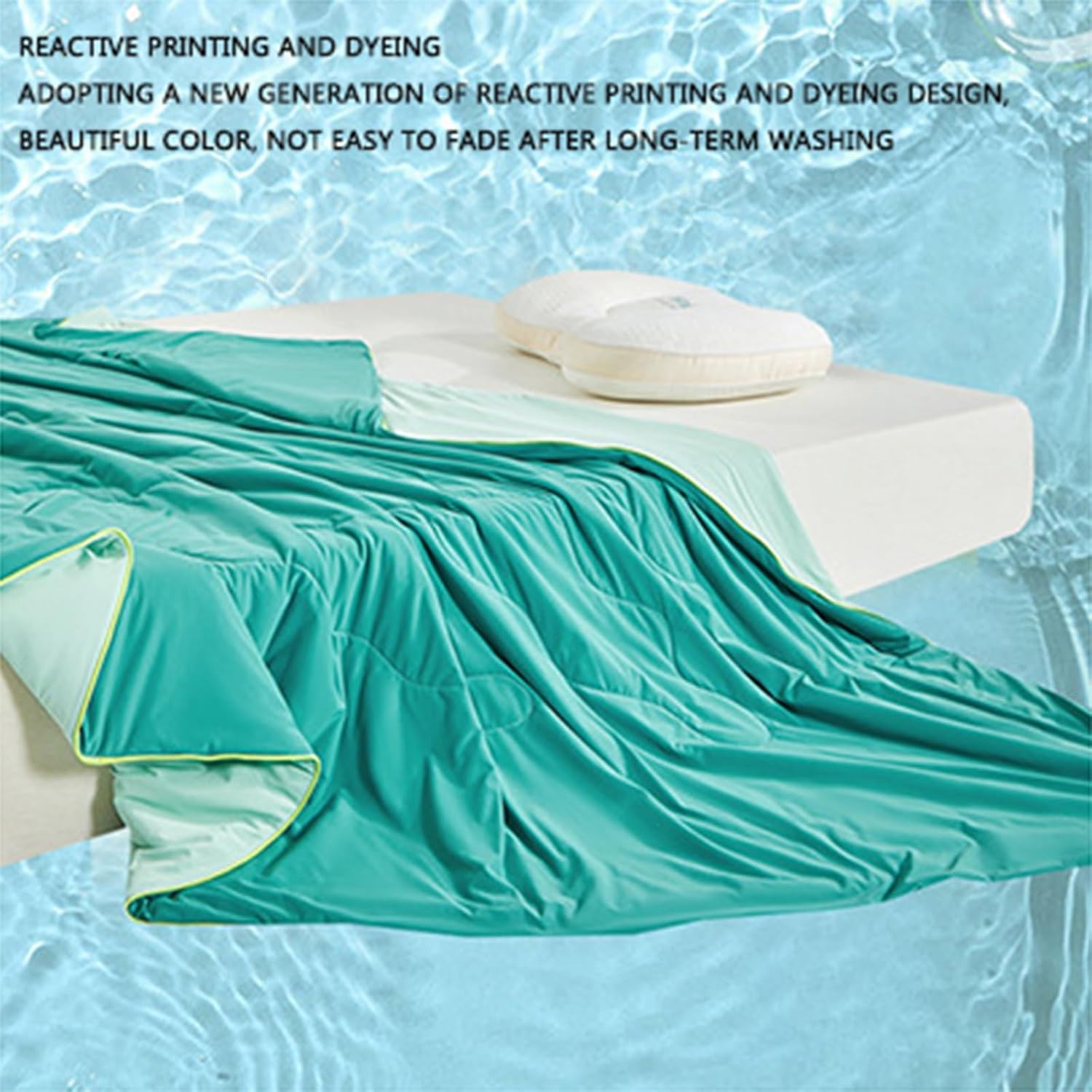 Duvet for Summer, Quilts Filled Fibers, Lightweight Cooling Blanket, Machine Washable Blanket, Cool Sleep, Breathable Lightweight Soft Touch (C, 150 x 200 cm)