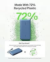 Vista 8 de Belkin Cargador Portátil, Batería Externa USB-C de 20,000mAh con 2 Puertos USB-C y 1 Puerto A, Pantalla Digital de Batería, Carga de 20W - iPhone