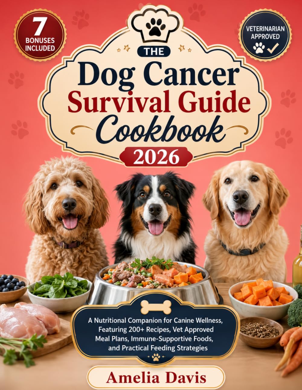 The Dog Cancer Survival Guide Cookbook 2026: A Nutritional Companion for Canine Wellness, Featuring 200+ Recipes, Vet Approved Meal Plans, ... Davis's Wholesome Recipes for Dogs Series)