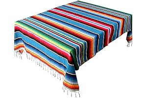 60 x 85 AerWo Mexican Tassel Tablecloths