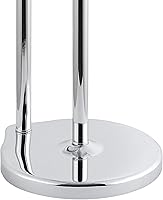 Vista 4 de SunnyPoint Free Standing Bathroom Toilet Paper Holder Stand with Reserve, Reserve Area has Enough Space for Jumbo Roll (Chrome)