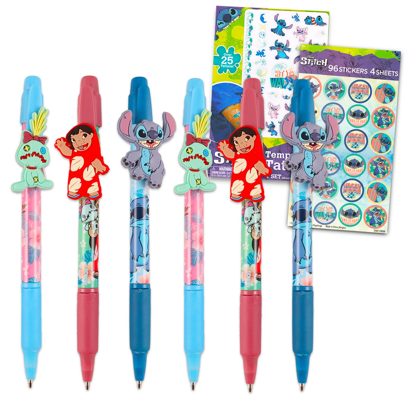Pack de Journal Plush + Stylo 6 Couleurs Lilo et Stich - Stitch Cœur main image 0