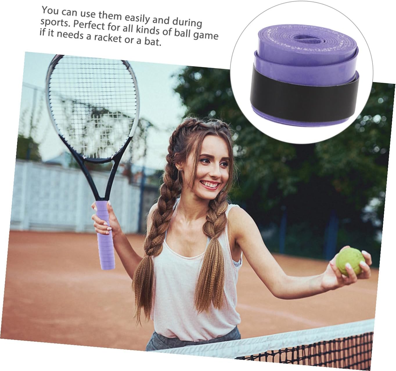 balacoo Badminton Racket Glue Tennis Racket Absorbent Grip Badminton Racket Overgrips Sweat Absorbent Racket