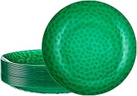 Vista 33 de PLASTICPRO Paquete de 30 Platos de Plástico Martillado Platos de Plástico Desechables Resistentes Platos Elegantes de Fiesta de Plástico Rosa