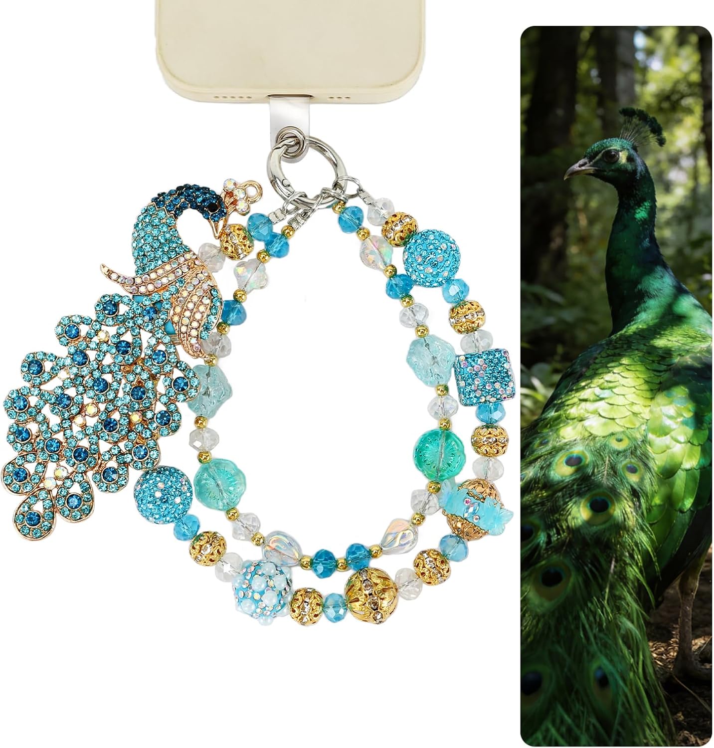 Luxurious Phone Charms Unique Phone Wrist Strap Vintage Bag Charm