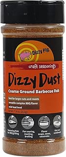 Dizzy Pig Coarse Grind Dizzy Dust All-Purpose Barbecue Seasoning Rub (8oz. Shaker) - Seasons 30+lbs of Food - Hand Made in the USA - MSG Free, Gluten Free
