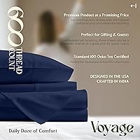Vista 82 de MAYFAIR LINEN Twin XL Fitted Sheet Only - 100% Egyptian Cotton 600 Thread Count 16" Deep Pocket Fitted Sheet Twin XL, Cooling Sateen Elastic Bottom