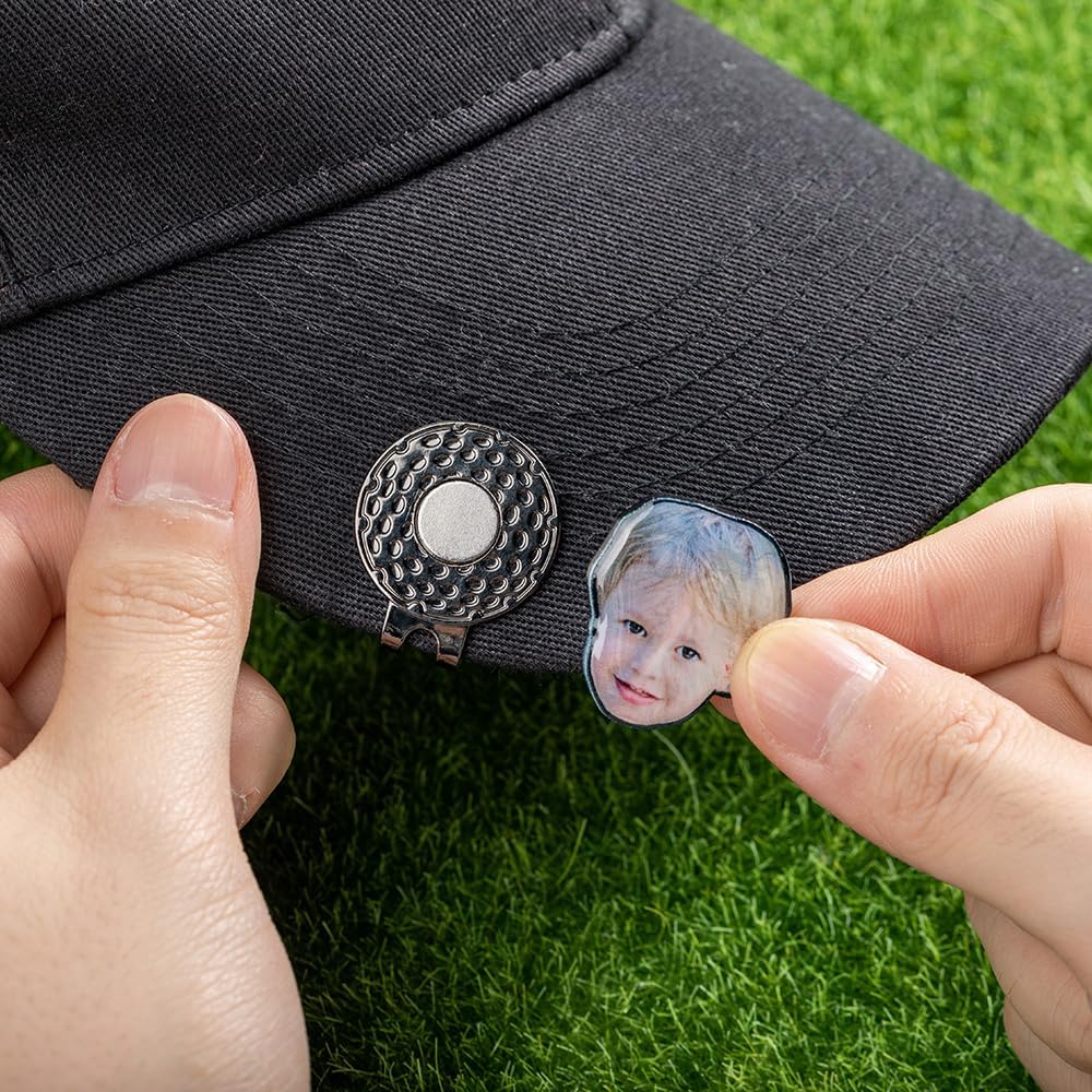 callie Personalized Golf Ball Marker, Custom Photo on Magnetic Hat Clip, Golf Accessory Gifts for Golfer Men Women