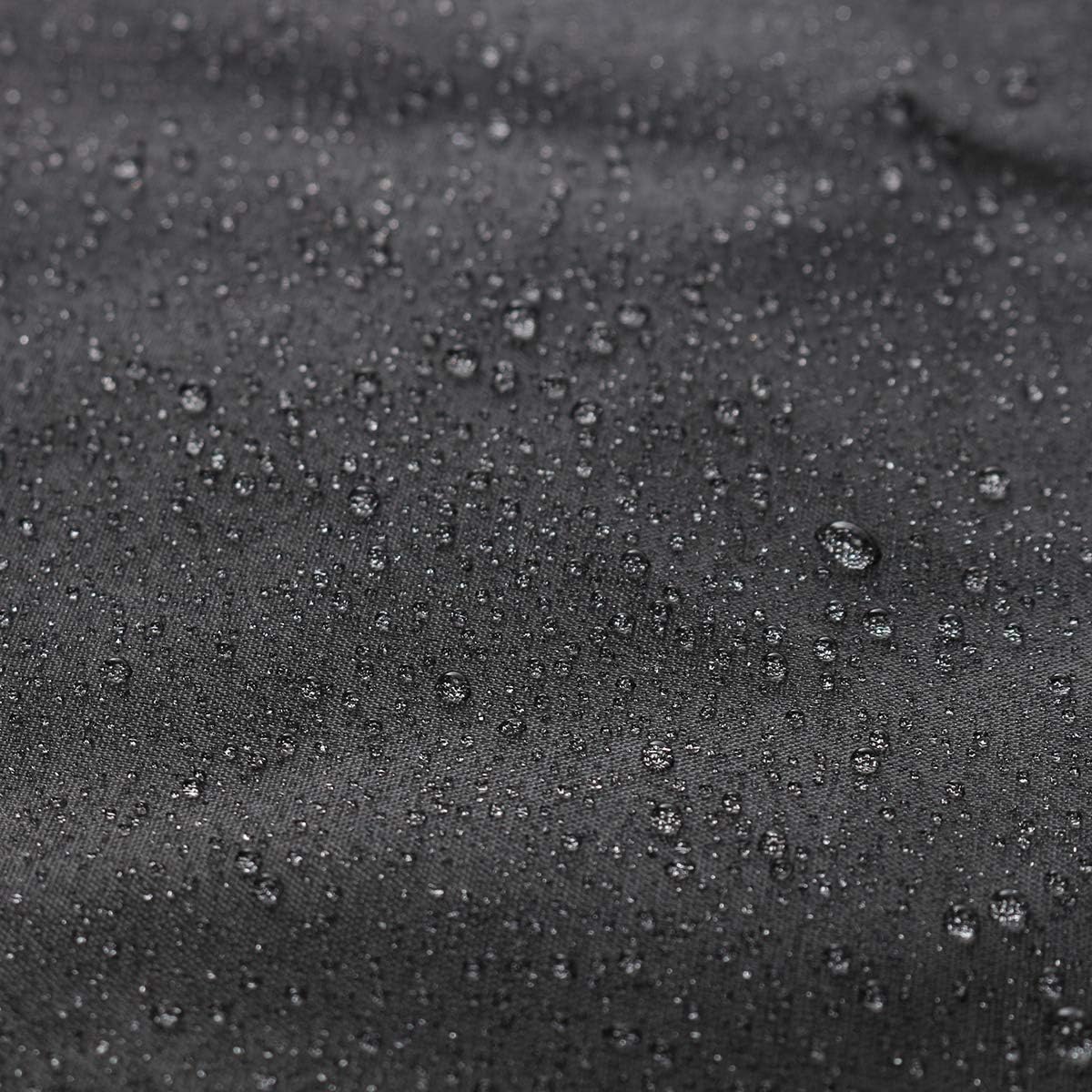 Black Round Fire Pit Cover Polyester Dustproof & Waterproof for Stove Brazier Protection (80.3x23.6 Inch)