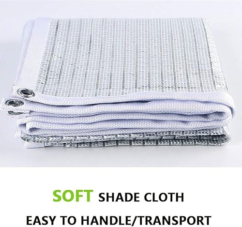 Miniatura 6 de 70% Tela de tela para jardín, papel de aluminio, malla reflectante plateada, refugio solar para jardín, toldos, toldos, lona, pantalla de valla de