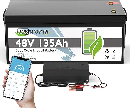 Miniatura 10 de Batería de litio de 12 V/100 Ah Mini, baterías recargables LiFePO4 de ciclo profundo, BMS Bluetooth de 100 A con protección contra bajas