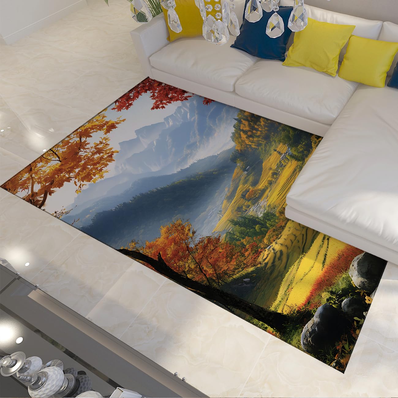 Tapis décors extérieurs d'Automne pour embellir votre patio et votre couloir