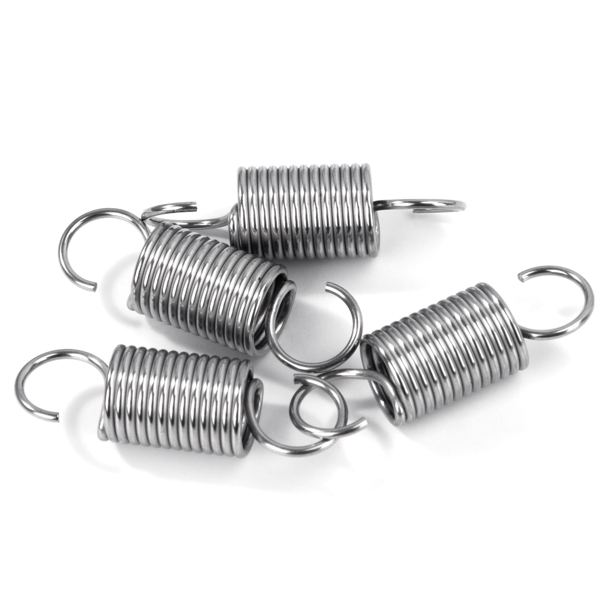Sprężyny przedłużające 50 mm Sprężyny naciągowe z hakiem Sprężyna ze stali nierdzewnej Średnica zewnętrzna 16 mm Drut Średnica 1,7 mm Siła Sprężyna 4,4 kg 4 szt