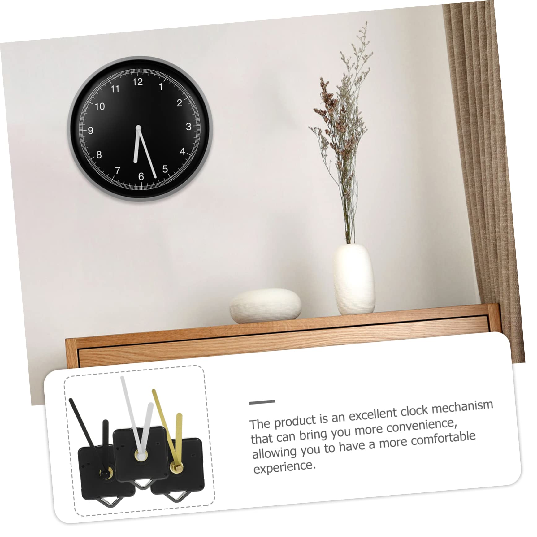 PATIKIL Vervangende Klok Handen Kit, 3 Set Houten Klok