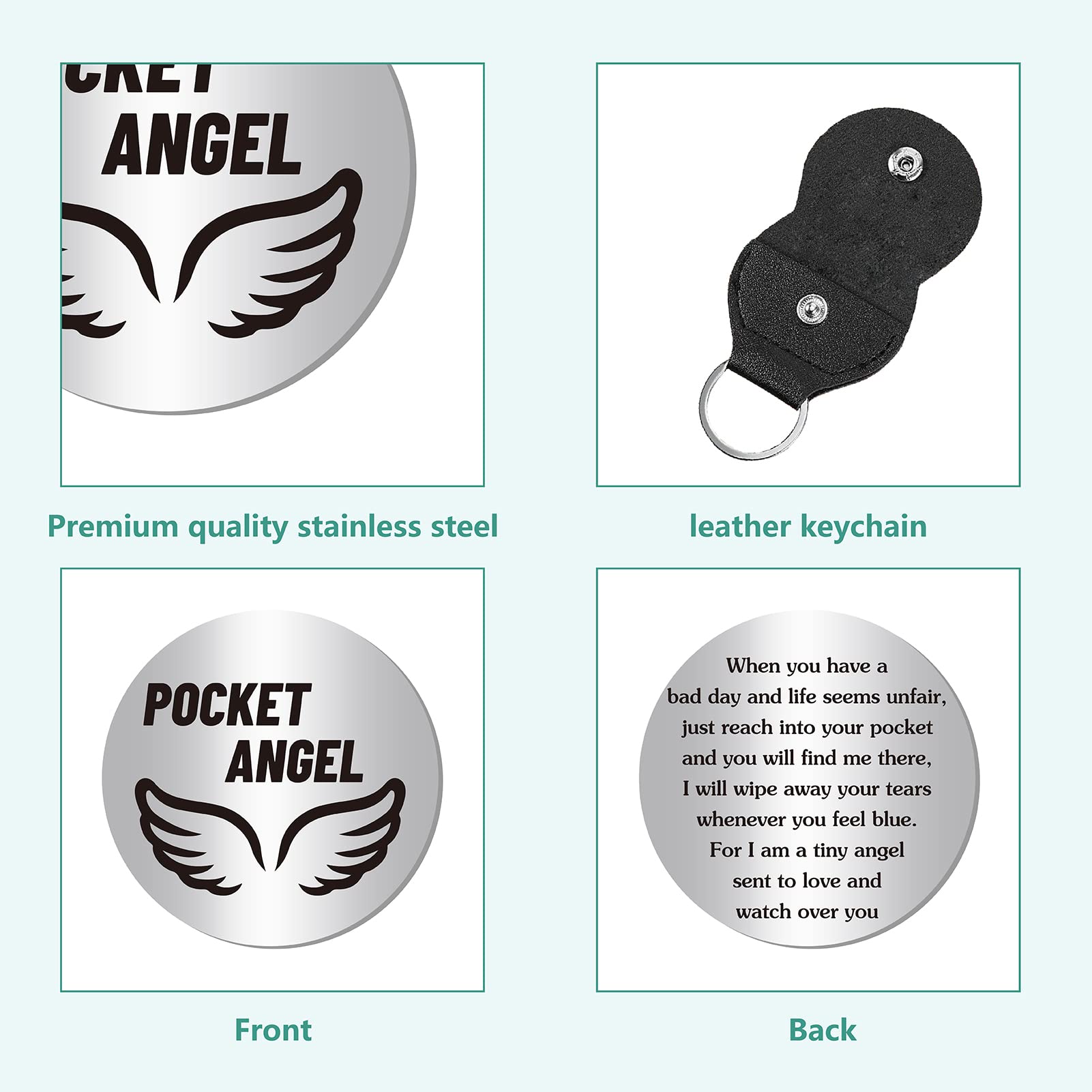 CREATCABIN Regalo Inspirador De Bolsillo Para Relaciones De Larga Distancia, Moneda De Doble Cara, Regalos Inspiradores Para Amigos, Mujeres, Hombres