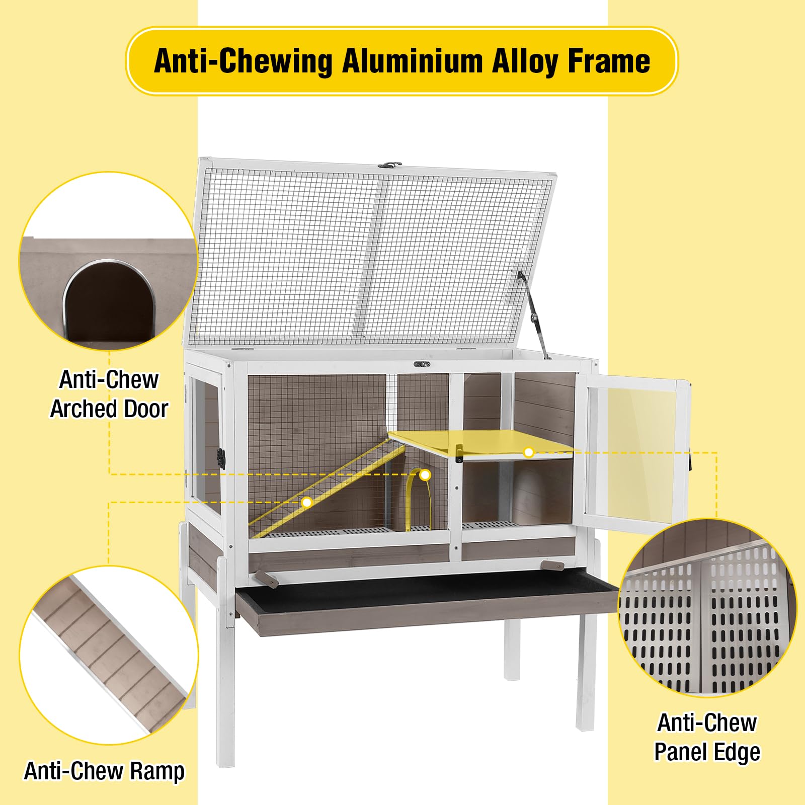 Guinea Pig Cage - Wooden Rabbit Hutch -2 Guinea Pig Cage - Wooden Rabbit Hutch -2