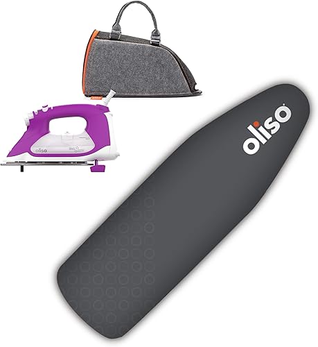 Oliso TG1600 Pro Plus - Plancha inteligente de 1800 vatios con elevación automática | Plancha de vapor con suela de flujo de cerámica de diamante