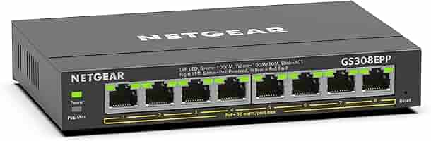 NETGEAR 8 Port Gigabit Ethernet Smart Managed Plus PoE