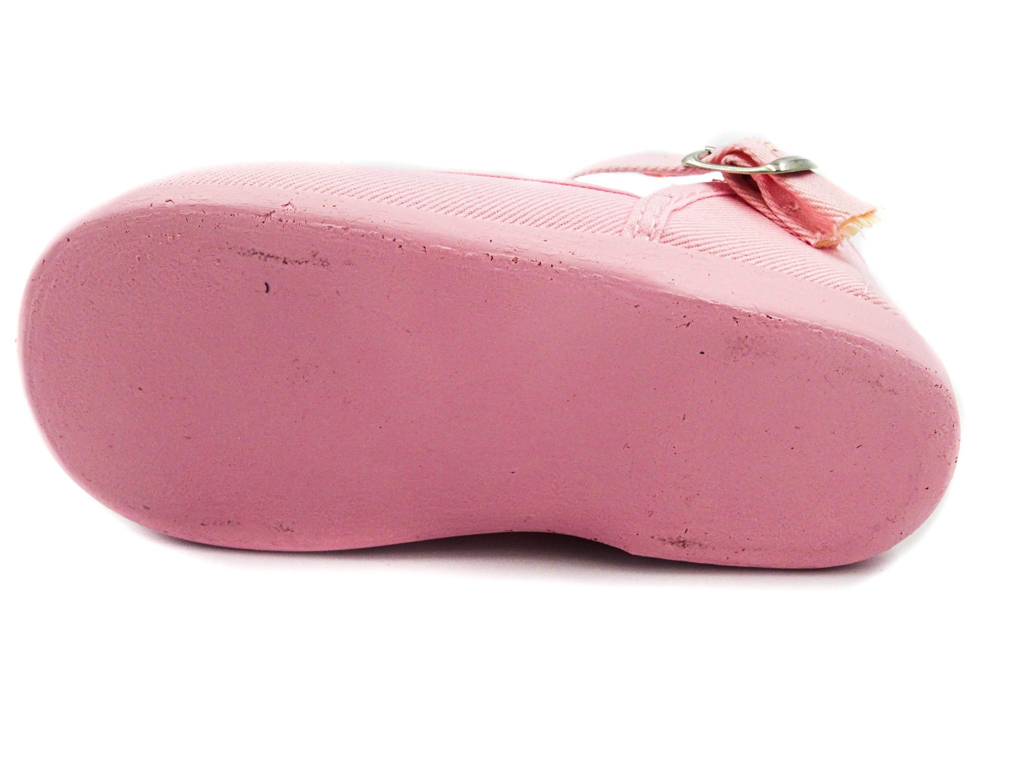 Mercedita de Tela con Hebilla para Bebé Niña