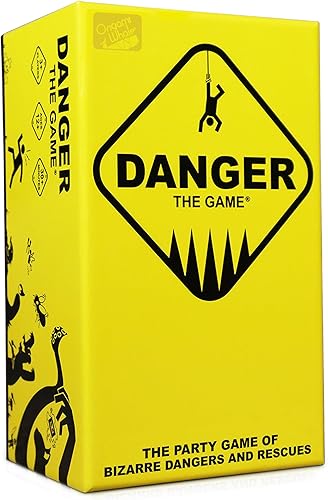 Danger The Game The Card Game of Bizarre Dangers and Rescues - Noche de juegos para familias y adultos - Fácil de aprender - Juegos de fiesta -