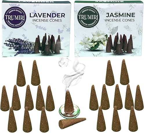 Miniatura 9 de Conos de incienso  Paquete combinado de 20 conos de incienso  10 lavanda + 10 jazmín  Conos de incienso  Conos de incienso perfumados  Conos de