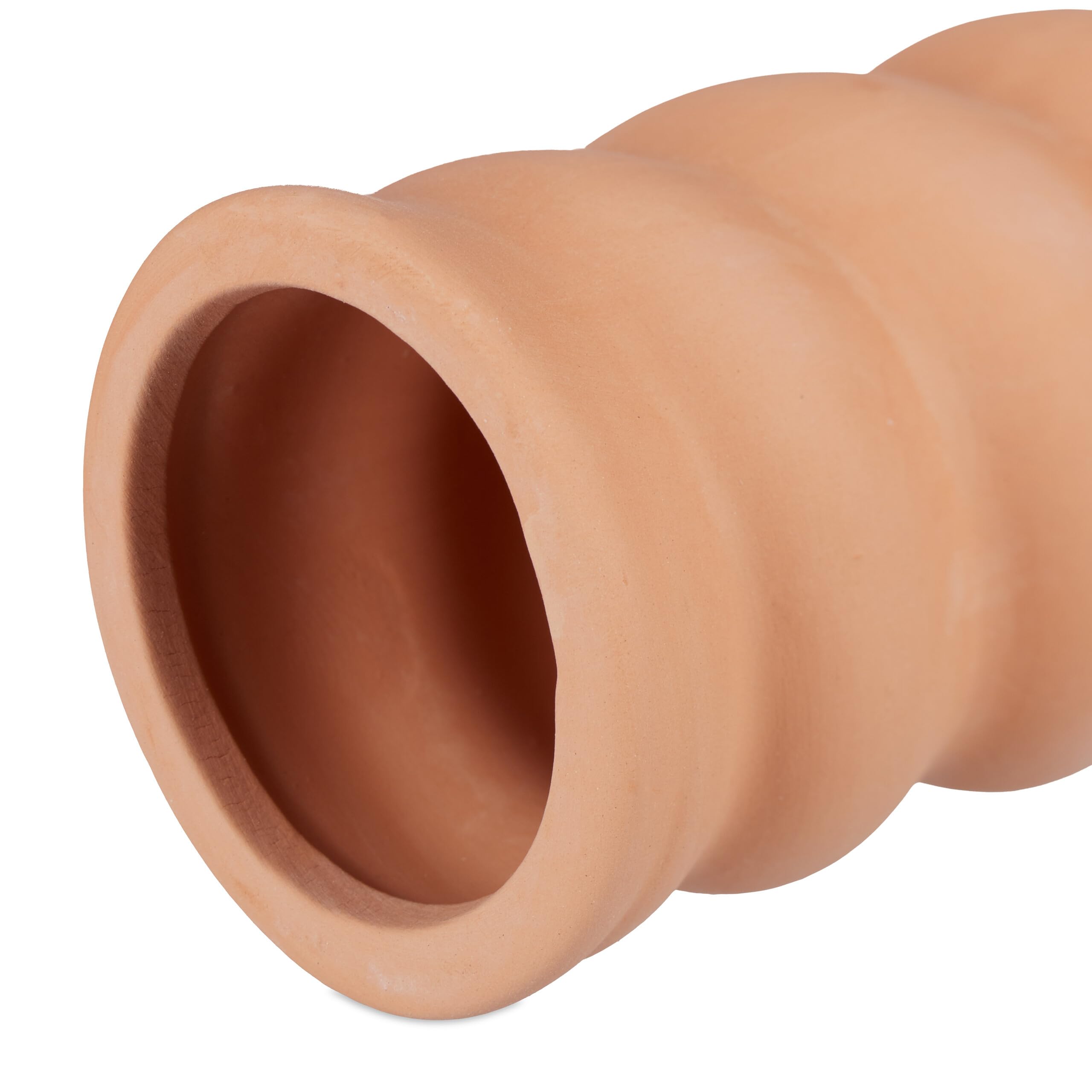 Relaxdays Arrosage en Terre Cuite, Lot de 8, Bouteilles Pet 1,5 l, intérieur (Chambre) et extérieur (Balcon), Marron
