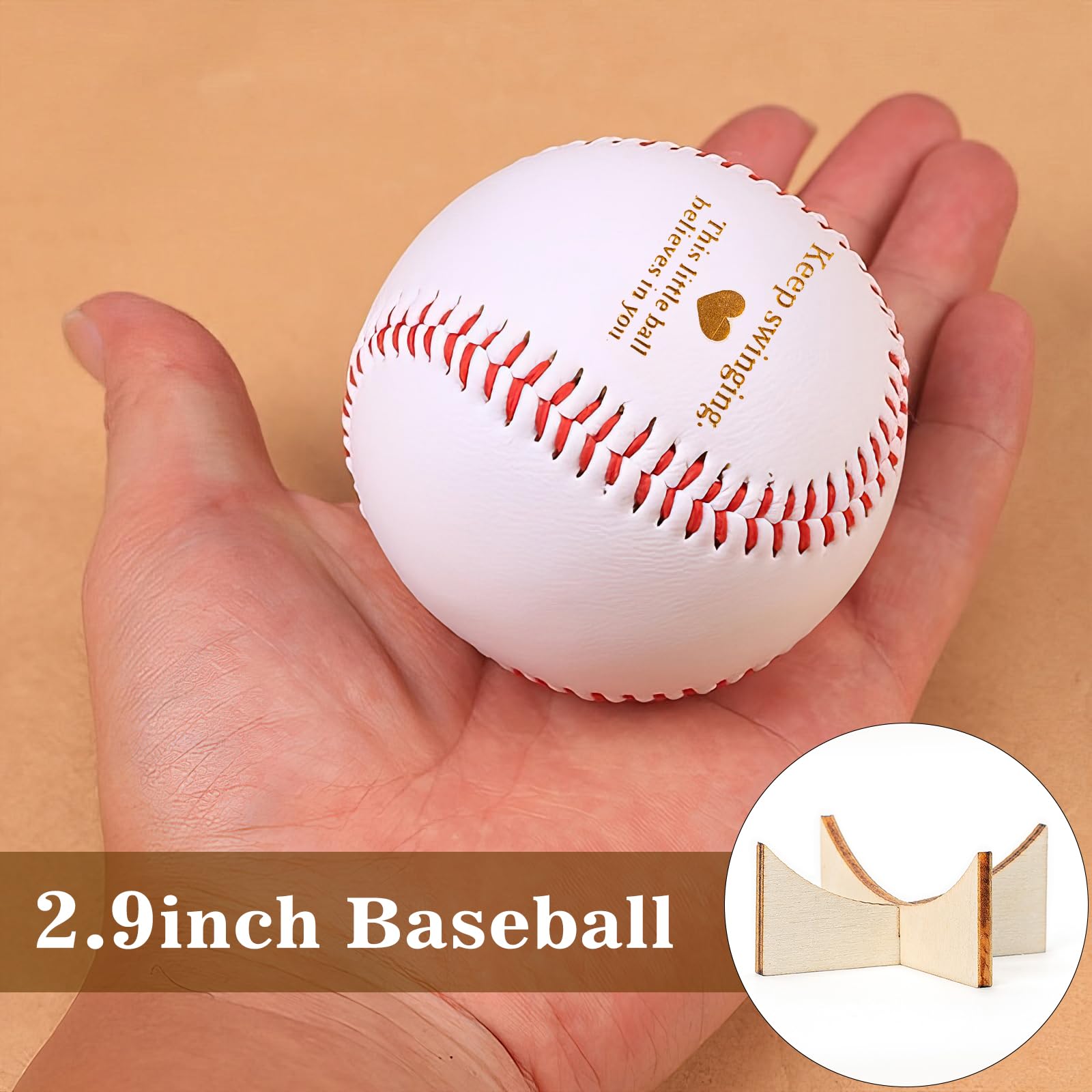 DuduCraft Inspirational Baseball Gift – Engraved Motivational Quote Baseball for Boys, Men, Teen Athletes – Positive Sports Gift for Son, Grandson, Coach – Encouragement Gift