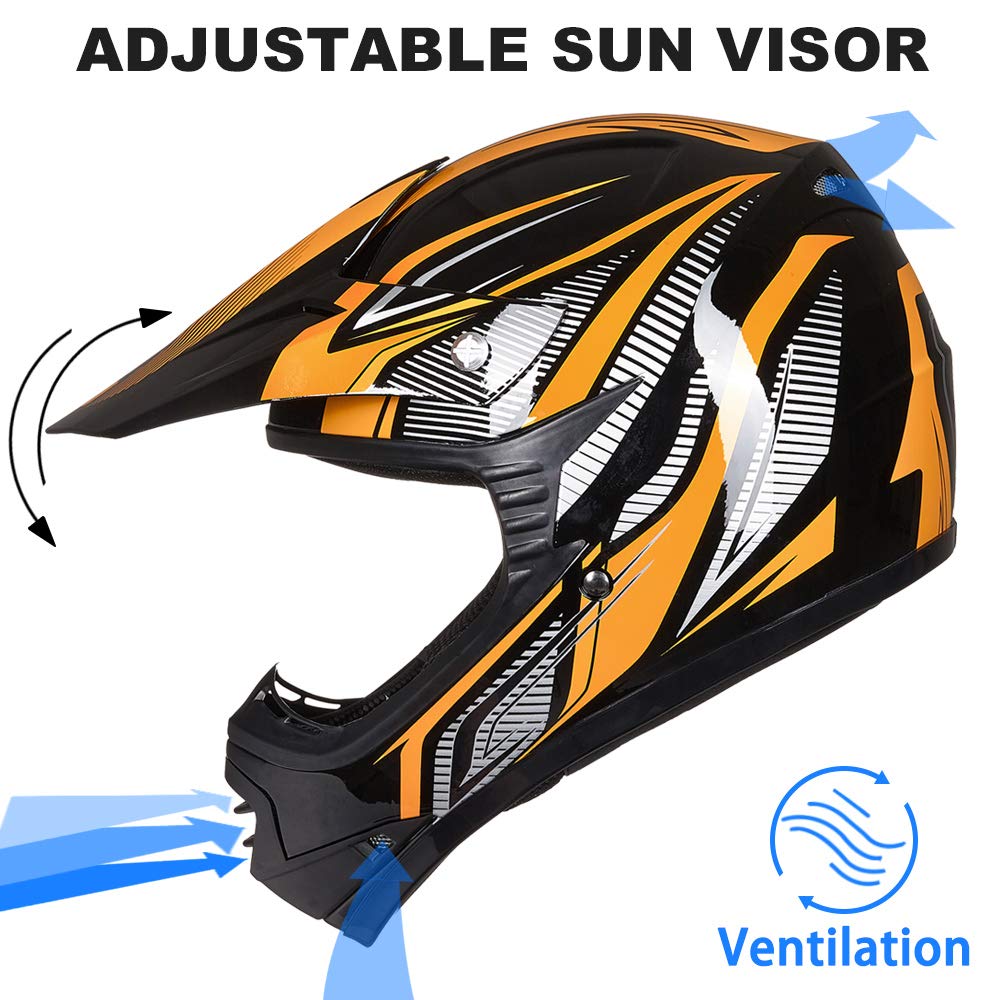 Amazon.com: ILM Youth Kids ATV Motocross Helmet Goggles