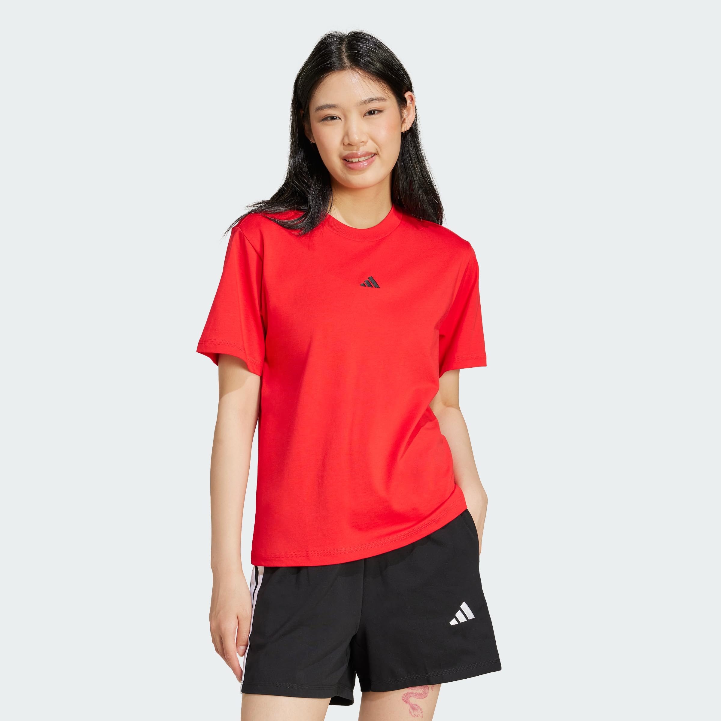 Adidas Essentials Small Logo T-Shirt Camiseta de Manga Corta Mujer — view 24
