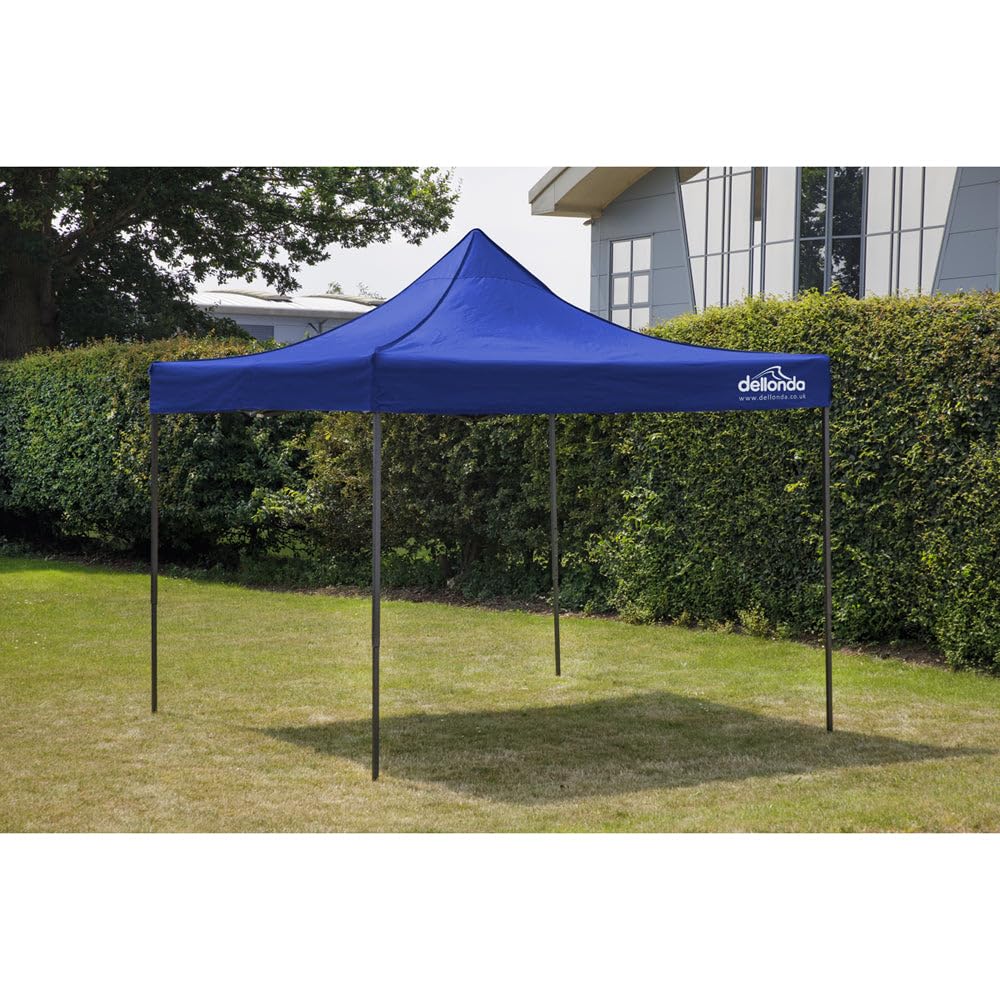 Pavillon de jardin pliable 2 x 2 m – Cadre robuste et résistant à l'eau – Bleu