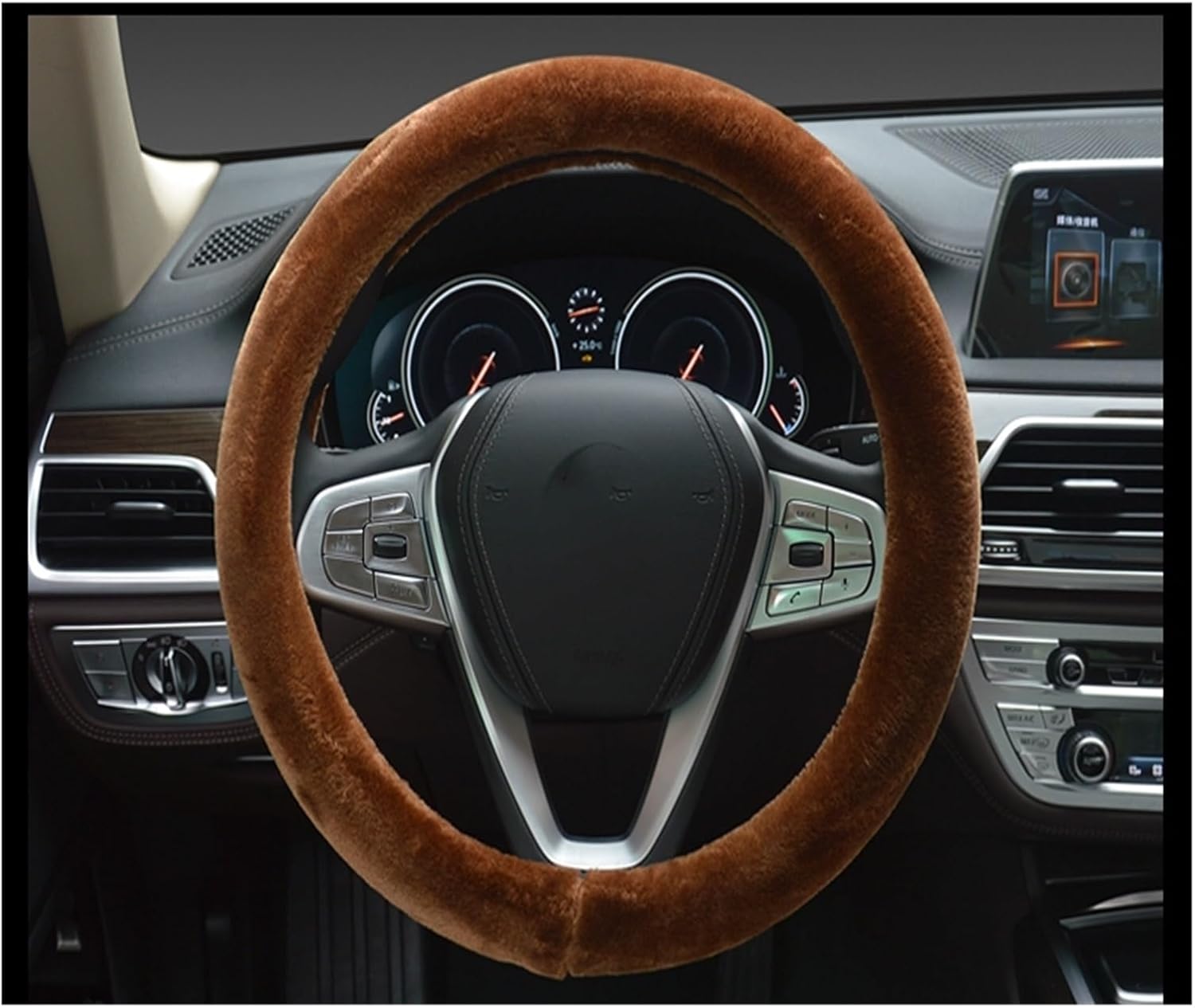 Car Steering Wheel Cover for Car Steering Wheel Cover Plush Car Interior Fearless Wear & Tear Comfortable Grip (Color : 4#), YINA20230601