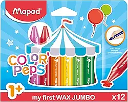 Giz de Cera, Maped, Color Peps Jumbo, 861311, 12 Cores