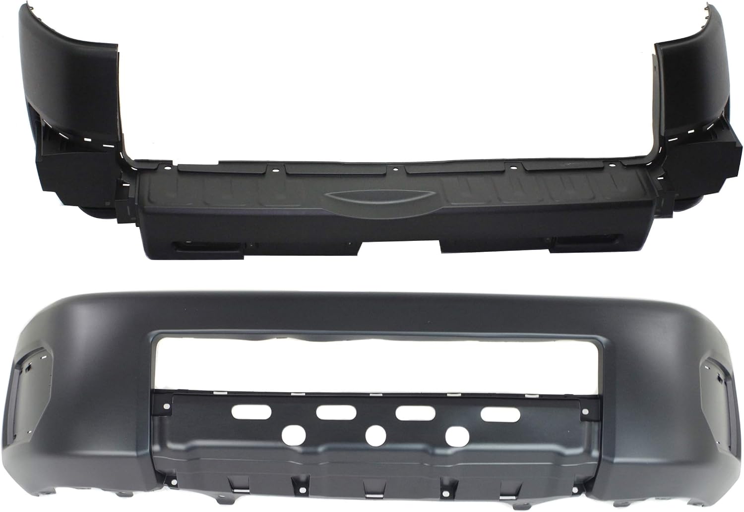 Garage-Pro Aftermarket Front and Rear Bumper Cover Compatible with 2007-2010 Toyota FJ Cruiser Textured, Set of 2