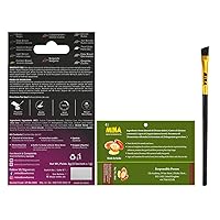 Vista 71 de MinaiBrow Polvo de tinte natural para cejas marrón medio Kit de tinte instantáneo a prueba de manchas con cepillo en ángulo dúo