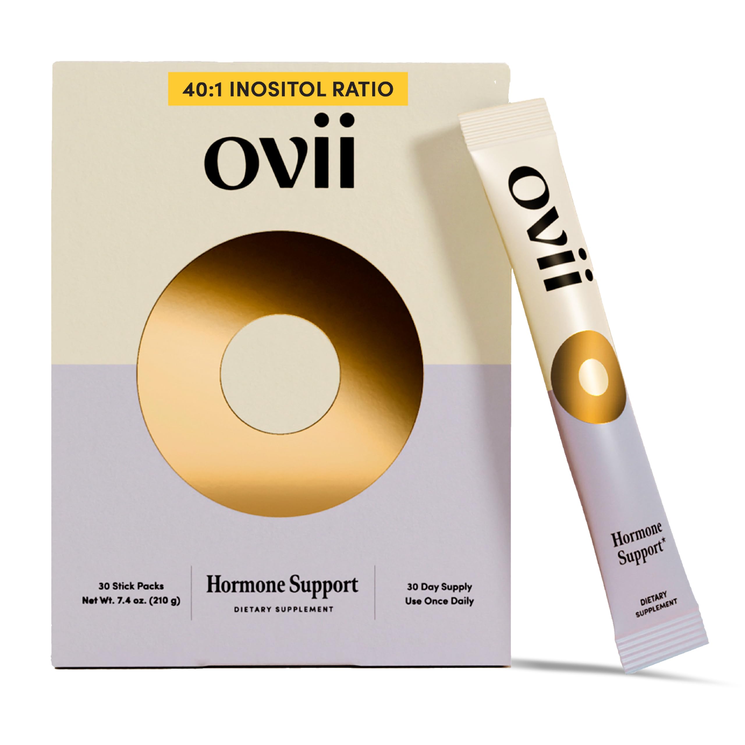 Ovii Ovarian Support for Women: Hormonal & Metabolic Balance - 40:1 Myo-Inositol + Reducose® + Vitamin D + Biotin - Supports Cycle Regularity & Healthy Ovulation & Healthy Metabolism, 30 Ct
