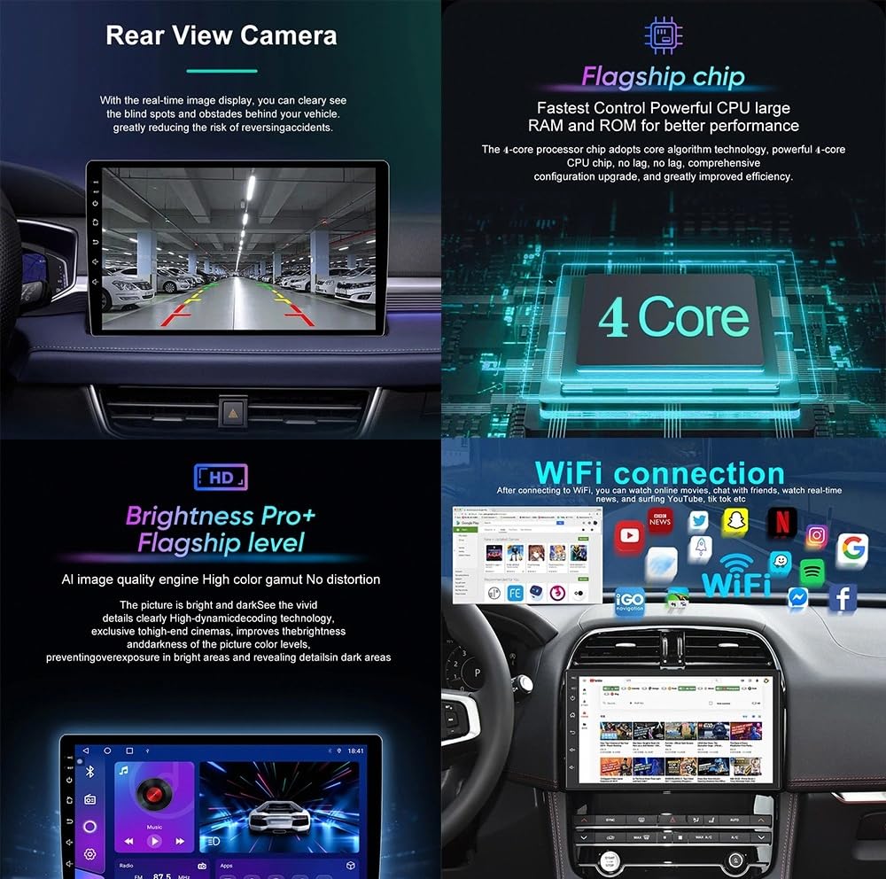 Radio Macchina Touch Screen per Nissan NV350 2012-2017 Wireless Carplay Android Auto Stereo Auto Bluetooth Ips con Pantalla Táctil con Gps, 4 Nucleo 4G+64G