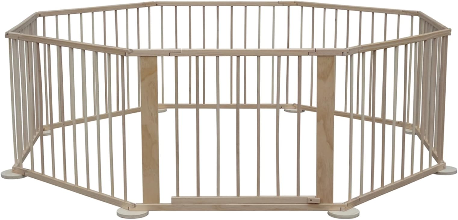 Huge playpen XXL 7.2 meters with 8 elements, with door and wall mount for a versatile use